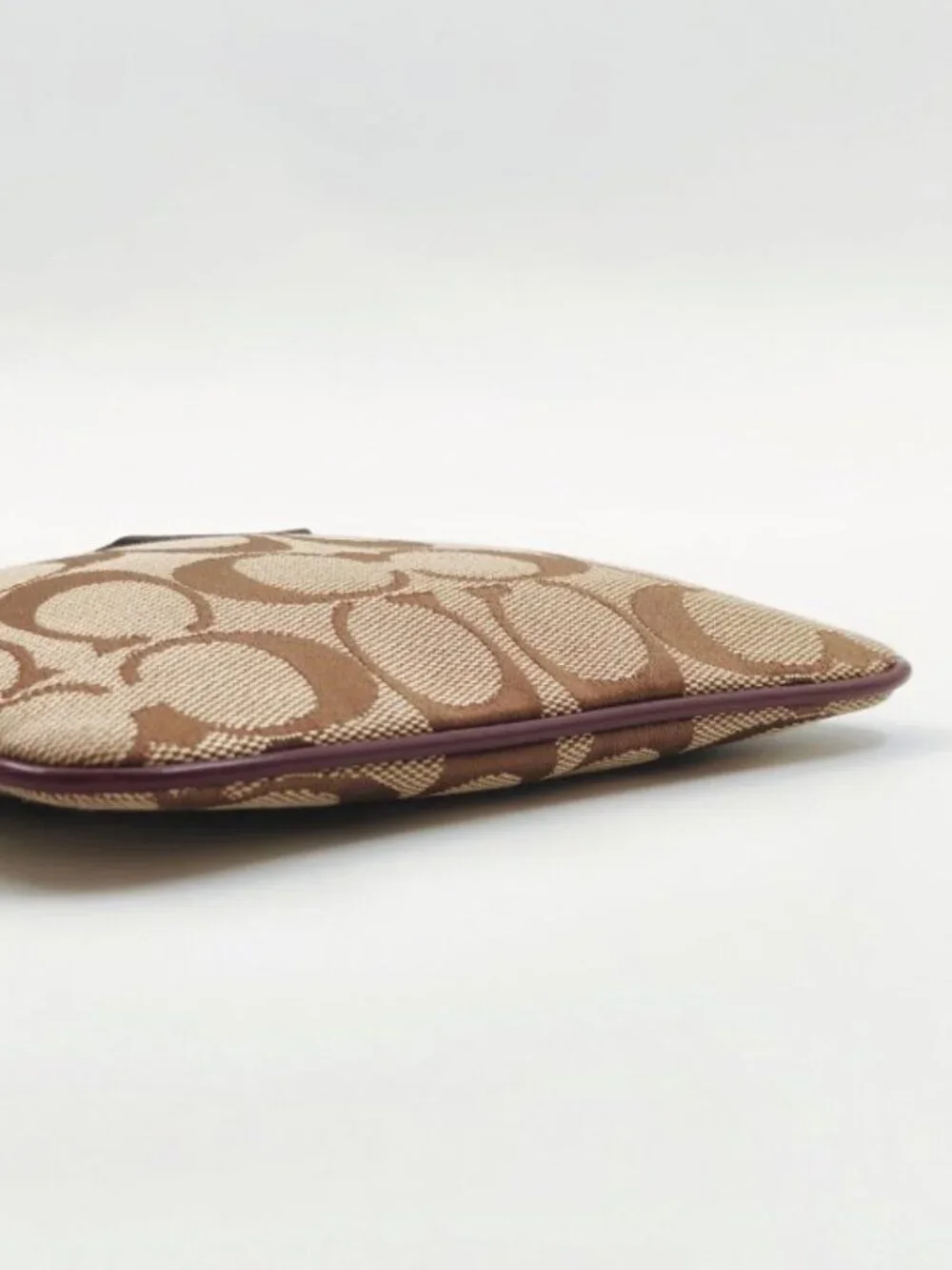 NWT Coach Signature Mini Wristlet Wallet